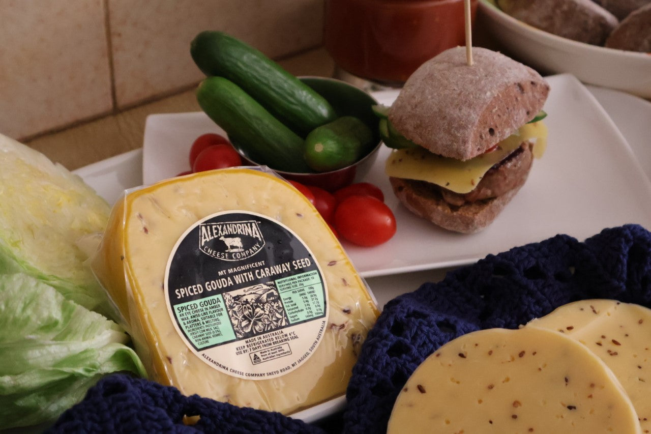 Alexandrina’s Spiced Gouda Cheese Burger Alexandrina Cheese Company