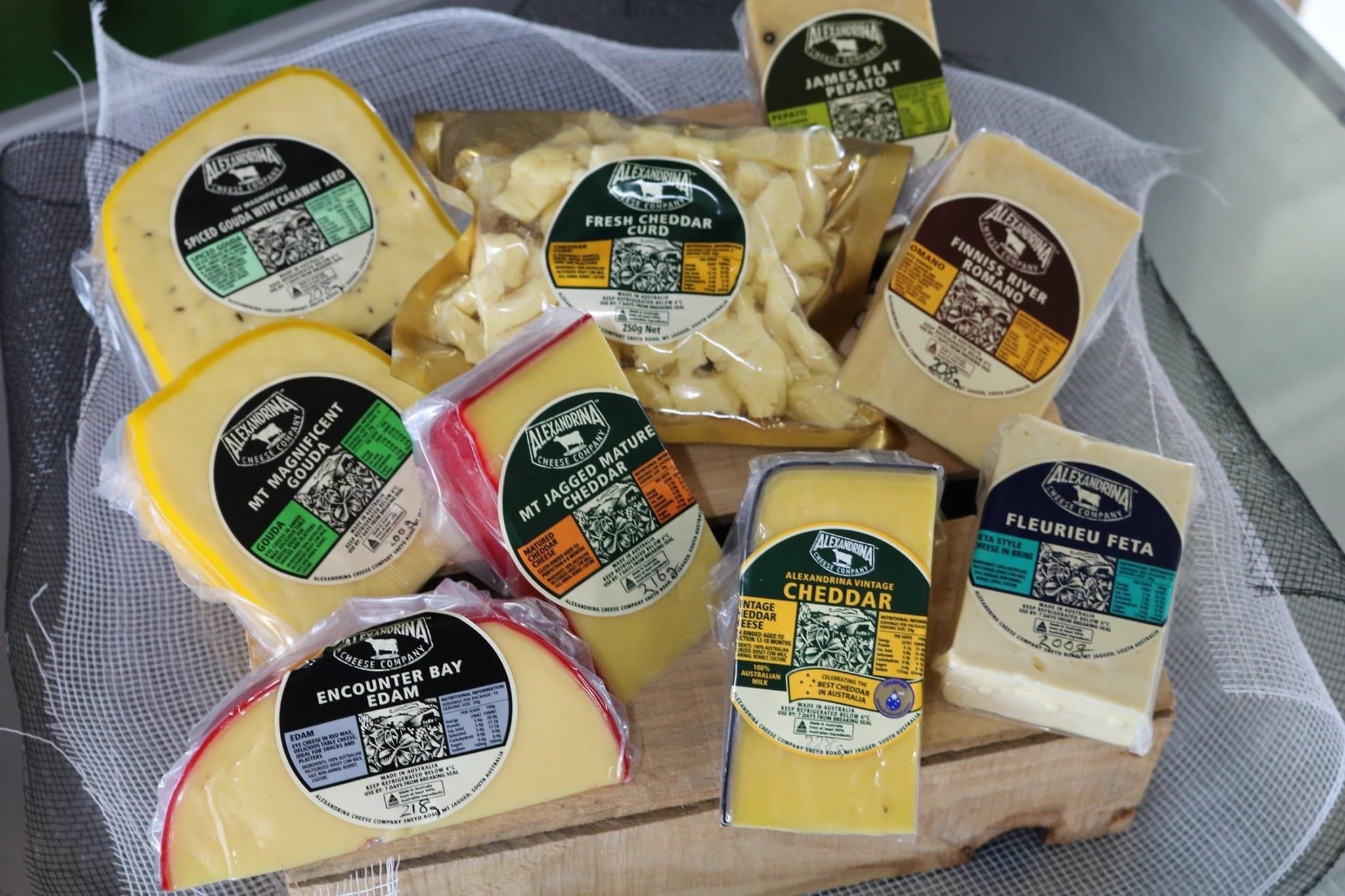 Top Nine Cheeses from Alexandrina Cheese